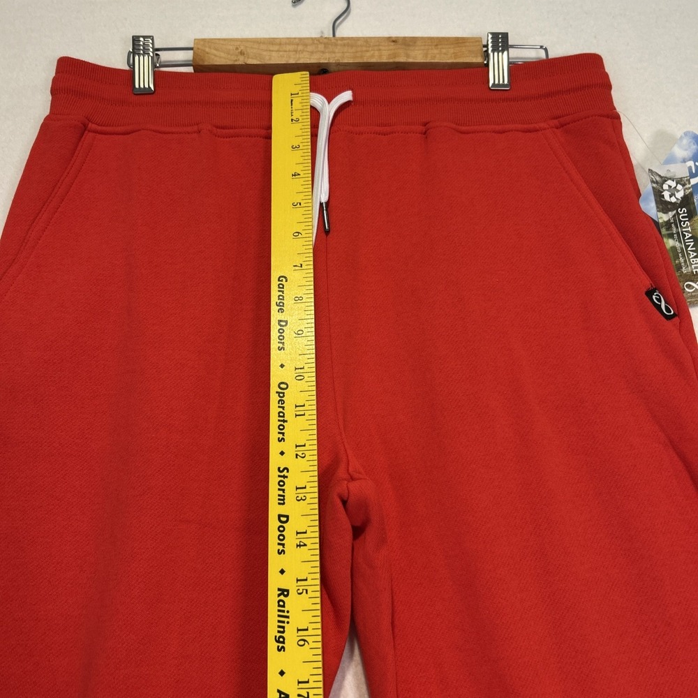 Be Boundless Womens Soft Eco Fleece Joggers Pants Red Large ELP022200 - Picture 7 of 10